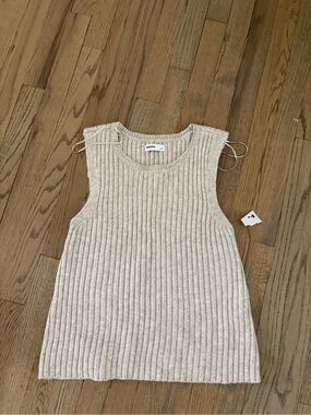 Sonoma Ribbed Knit Tank - Light Beige